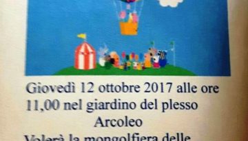 Invito per il giorno 12 ottobre ore 11 giardino plesso Arcoleo