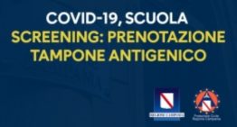 COVID-19, SCREENING-SCUOLA: Prenotazione tampone antigenico